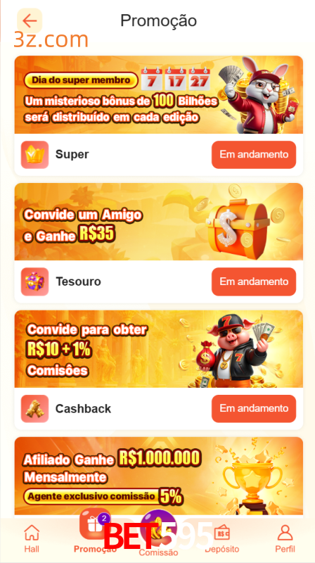 Bônus e Promoções